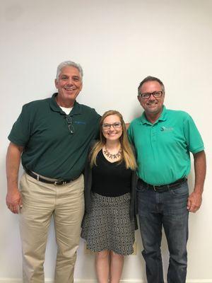 Ed Hautman our HughesNet Territory Manager, Claire our Office Manager, and Bill Cusick Owner of Three Rivers Communications!