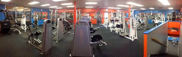 Our upstairs weight machine area