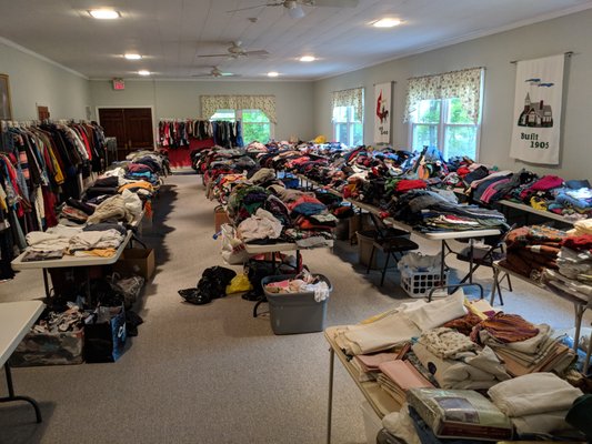 large rummage sale 3 times a year