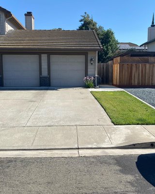 After picture of driveway pickup