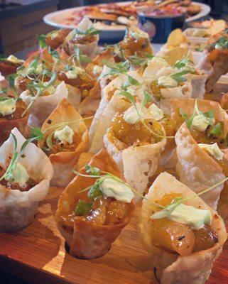 Halibut Poke Wonton Cones