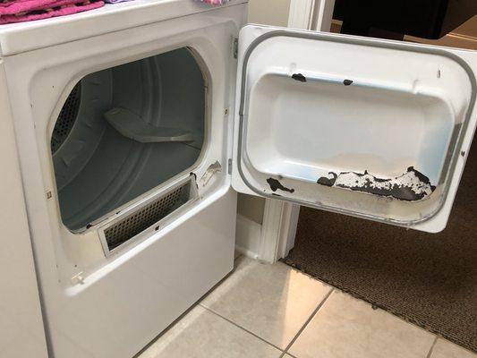 Condition of dryer