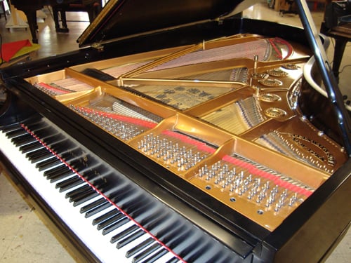 Rebuilt and refinished Steinway grand piano model B.