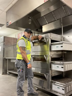 We are trained technicians in Most commercial kitchen equipment like this Lincoln  conveyor oven.