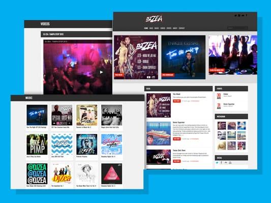 Custom DJ Web Design