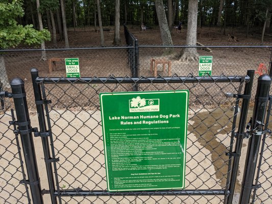 Dog park at Troutman ESC Park