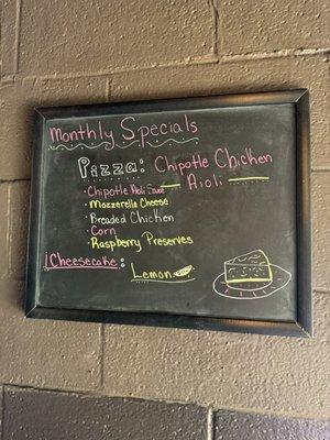 Great monthly specials!