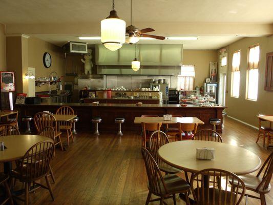 Inside the Back Room Cafe.