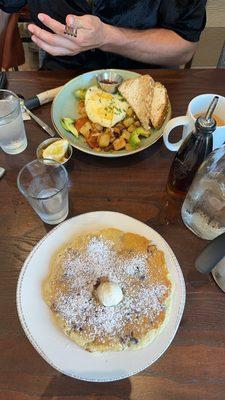 Farmstand and carrot cake pancakes