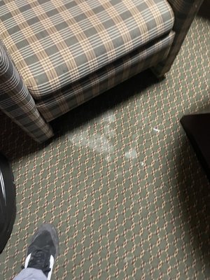 Stains on floor