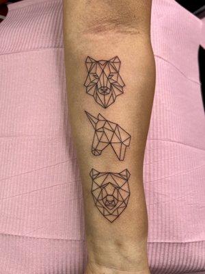 Tribute to my kiddos beautiful Geometrical Animals