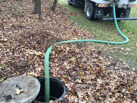 Licensed septic installation and pumping service.