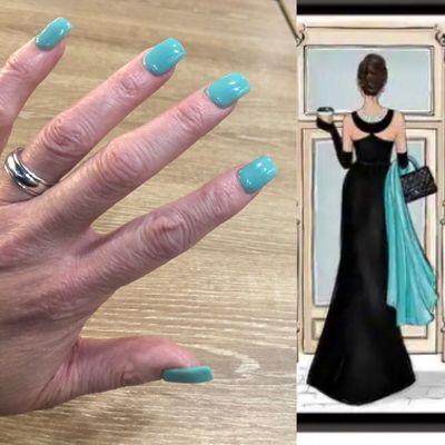 Perfection from Thao again!!! Gorgeous Tiffany Blue nails!!!!