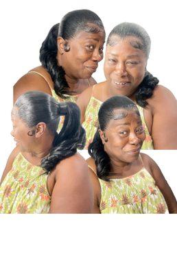 One of many services we provide (Frontal Ponytail)