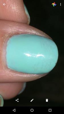 This is on 5 of my nails.