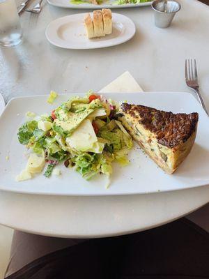 Quiche of the Day and Chopped Salad- Absolutely delicious and and perfect for lunch!