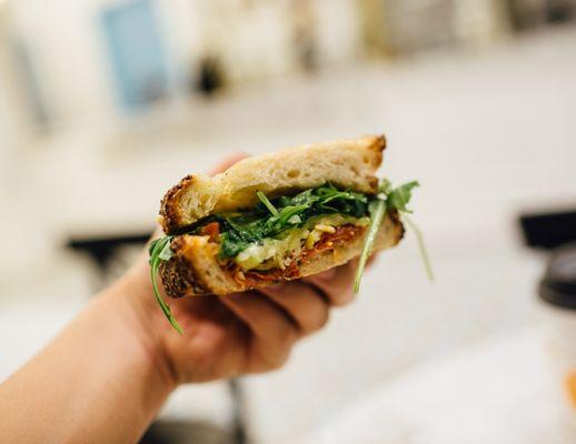 Chorizo Sandwich - fresh ingredients and amazing bread