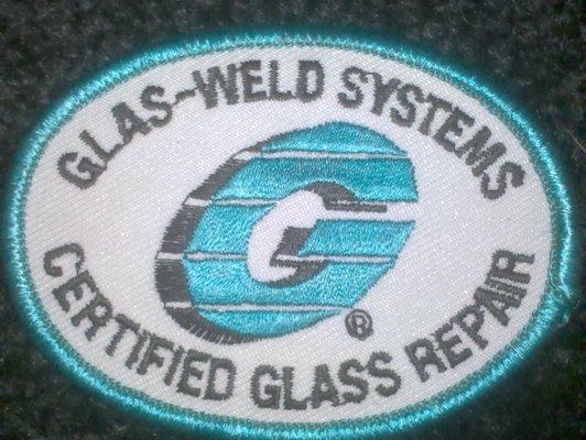 Certified for the National Windshield Repair Association by Glas-Weld