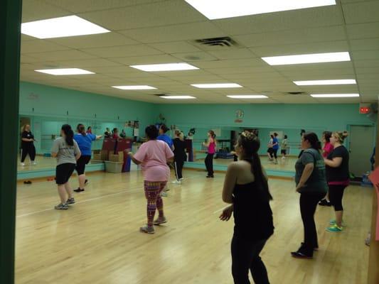 Zumba Fitness classes are offered for adults.