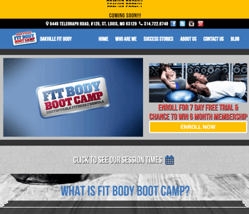 Oakville Fit Body Boot Camp (http://www.oakvillefitbody.com) - Single page WordPress