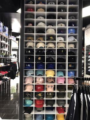 A lot of selection for hats !