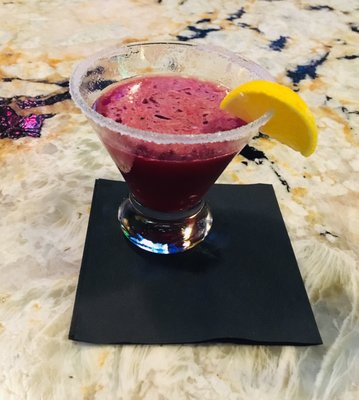 Marionberry lemon drop