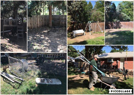 Back Yard Demo and Clean Up in Centennial, CO