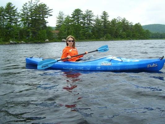 kayaking on nearby Lake Mattawamkeag