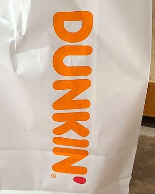 Dunkin bag...