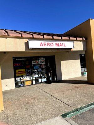 Storefront in a strip mall