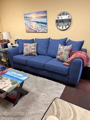 The Blue Couch is waiting for you.