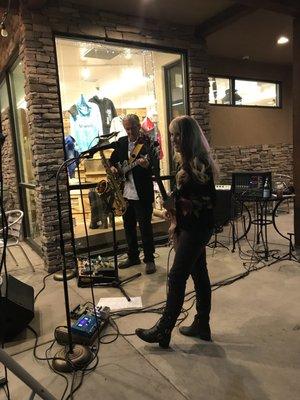 This couple was so enjoyable to listen to while I browsed the bric a brac outside the pharm.