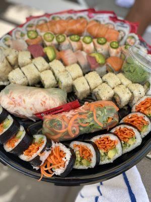 The freshest most delicious sushi platter!