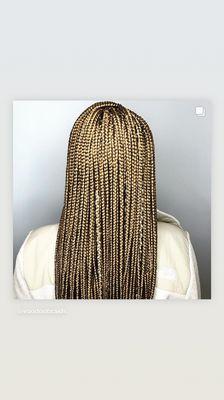 Small waist length Braids