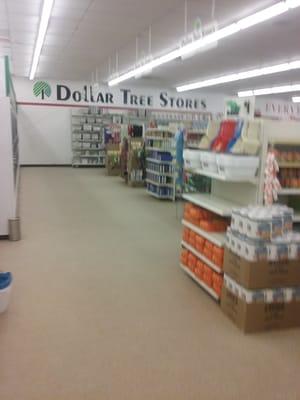 Aisles clean and spacious.