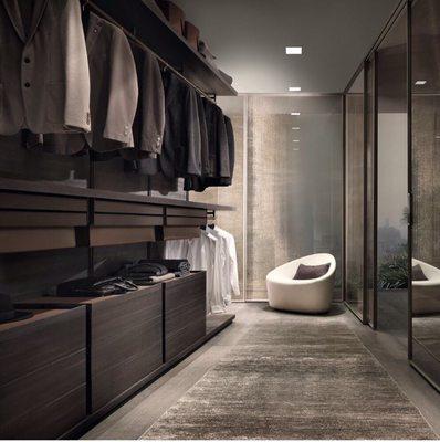 High End Modern Custom Closets made in Italy