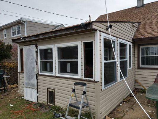 Finished vinyl siding