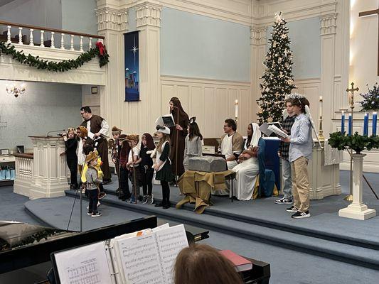 A scene from our Family Christmas Program