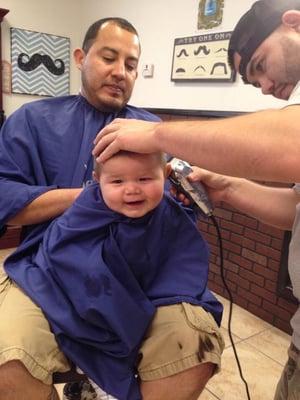 First haircut at headliners