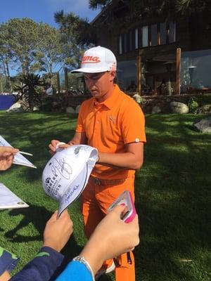 Rickie Fowler in Torrey Pines in the Farmers Insurance Open 2015.