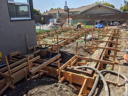 Foundation Forms for New Master Bedroom and Bathroom Addition