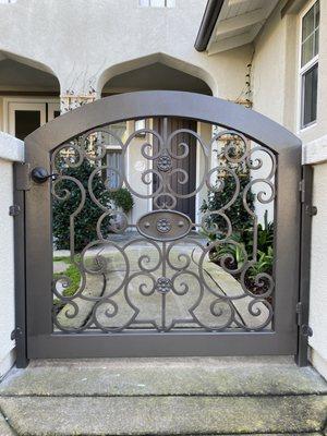 Decorative metal gate.