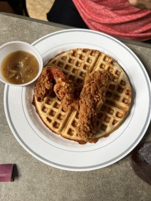 Chicken and waffles