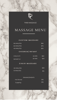 Price menu