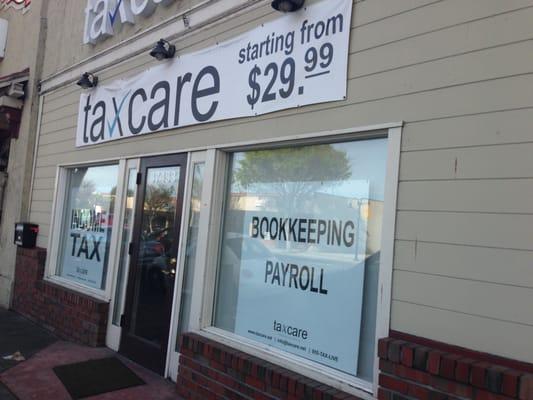 Tax Care Store Front, Fremont, CA.