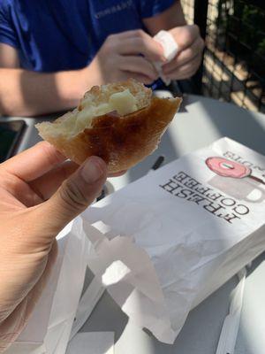 Mini cremation brûlée donut