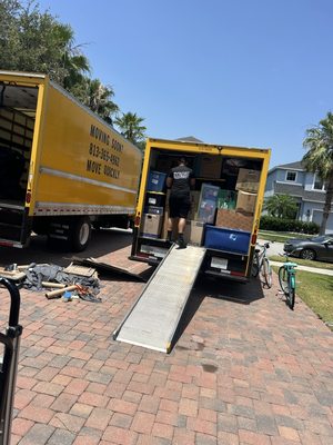 Loading day, movers and packers in Tampa Bay and surrounding area, clean-cut movers.