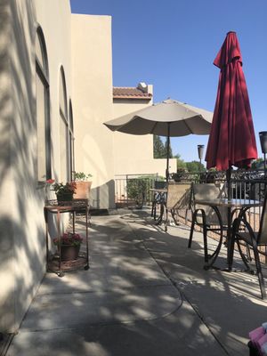 Looking toward the entrance from the patio