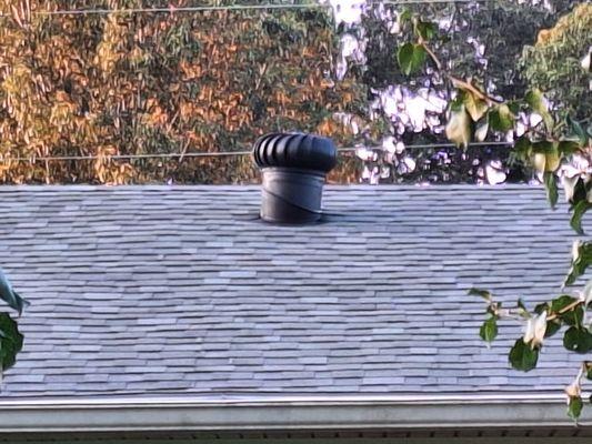 Roofers removed air handler, painted it and improper aligned. I told the lead roofer, only one that spoke English, to realign it properly.