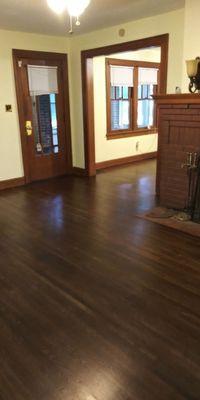 Another wood floor refinishing job